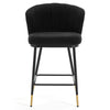Seibel bar stool, Black Sacy Fabric