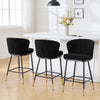 Seibel bar stool, Black Sacy Fabric