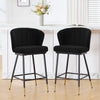 Seibel bar stool, Black Sacy Fabric