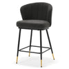 Seibel bar stool, Charcoal Sacy Fabric