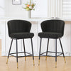 Seibel bar stool, Charcoal Sacy Fabric