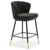 Seibel bar stool, Charcoal Sacy Fabric
