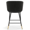 Seibel bar stool, Charcoal Sacy Fabric