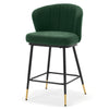 Seibel bar stool, Green Sacy Fabric