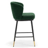 Seibel bar stool, Green Sacy Fabric
