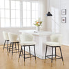 Seibel bar stool, White Sacy Fabric
