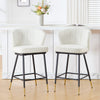 Seibel bar stool, White Sacy Fabric