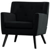 Severny armchair, Black, 17 1/8"