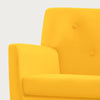 Severny armchair, Bright yellow, 17 1/8"