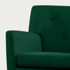 Severny armchair, Green, 17 1/8"