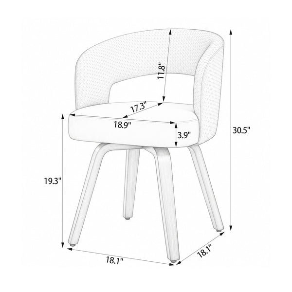 Shekeri Dining Chair Dimensions