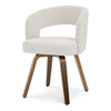 Shekeri Dining Chair in White Rinot Leather