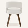 Shekeri Dining Chair in White Rinot Leather