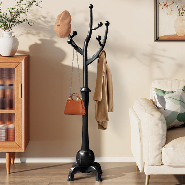 Skyang Coat Rack in Black Rubberwood