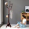 Skyang Coat Rack in Umber Rubberwood