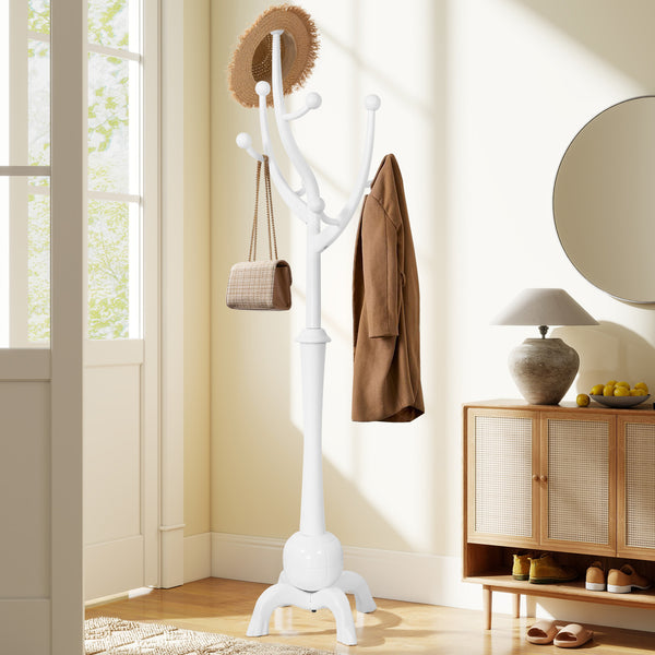 Skyang Coat Rack in White Rubberwood