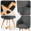 Strong Ale dining chair, Dark gray, 19 1/8"