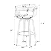 Syrah bar stool bar height dimensions