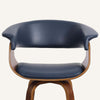 Syrah bar stool, Blue Rebo Leather/Counter Height