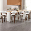 Syrah bar stool, White Leather/Bar Height