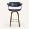 Syrah bar stool, Blue Leather/Counter Height