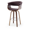 Syrah bar stool, Umber Leather/Bar Height