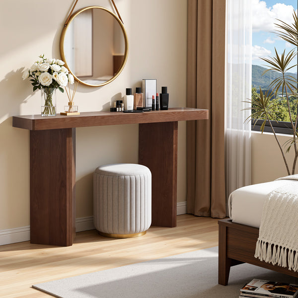 Taline Console Table in Brown Oak Veneer