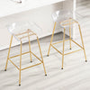 Tinta bar stool with footrest, Golden, 26"