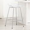 Tinta bar stool with footrest, White, 26"