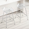 Tinta bar stool with footrest, White, 26"