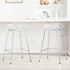 Tinta bar stool with footrest, White, 26"