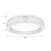 Tourbat flush mount light 14 inch dimensions
