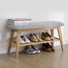 Urdok bench with shoe storage, Wood/Large