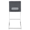Verdot bar stool, Gray Xara Velvet