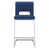 Verdot bar stool, Ink Xara Velvet