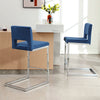 Verdot bar stool, Ink Xara Velvet