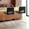 Verdot Couner Stool in Black Ribol Leather