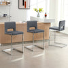Verdot Counter Stool in Gray Xara Velvet