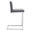Verdot Counter Stool in Gray Xara Velvet