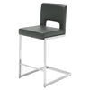 Verdot Counter Stool in Slate Jaen Leather