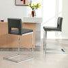 Verdot Counter Stool in Slate Jaen Leather