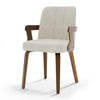 Zelen Dining Chair in Beige Afus Leather