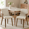 Zelen Dining Chair in Beige Afus Leather