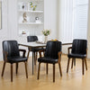 Zelen Dining Chair in Black Afus Leather