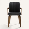 Zelen Dining Chair in Black Afus Leather