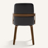 Zelen Dining Chair in Black Afus Leather