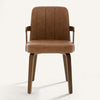 Zelen Dining Chair in Brown Afus Leather