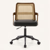 Zelen Office Chair in Black Afus Leather